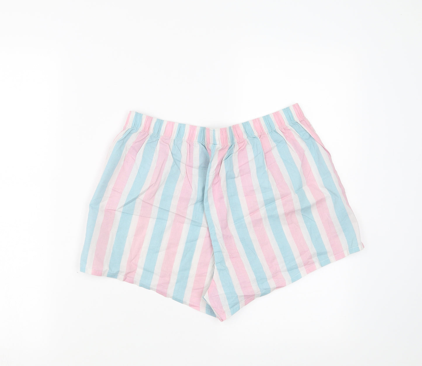 Matalan Womens Pink Striped   Sleep Shorts Size M