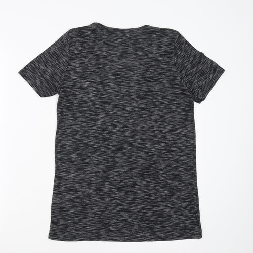 Papaya Womens Grey   Basic T-Shirt Size 10  - Cut out detail