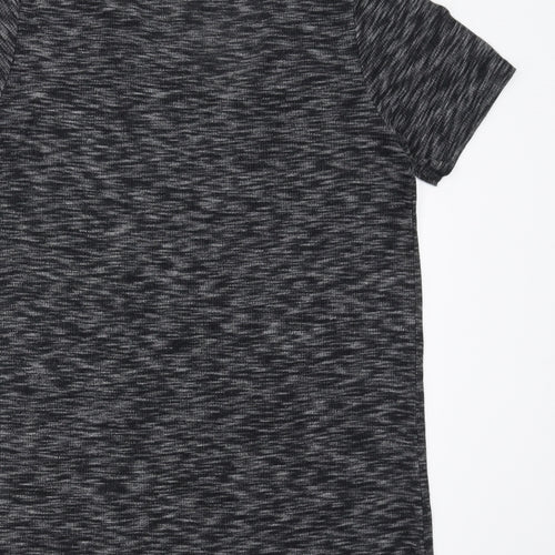 Papaya Womens Grey   Basic T-Shirt Size 10  - Cut out detail