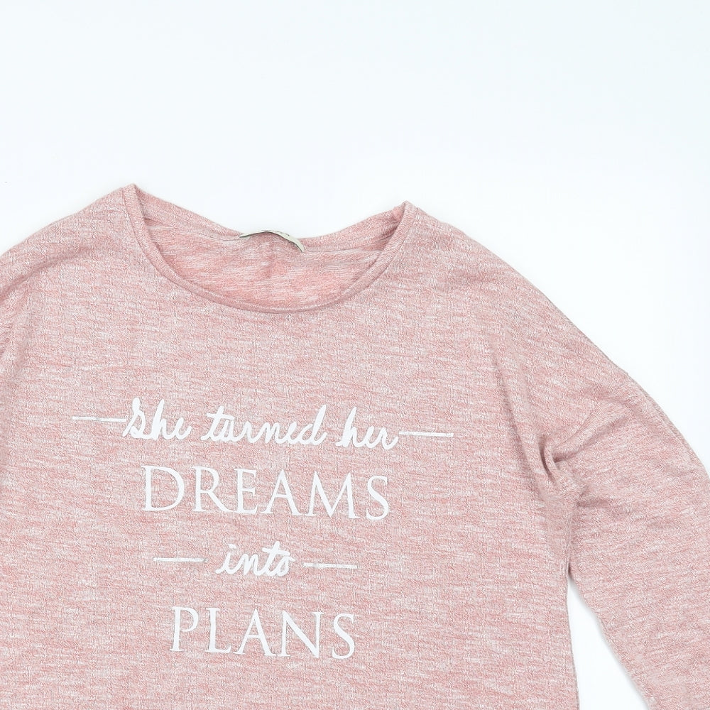 Papaya Womens Pink   Pullover Jumper Size 10  - dreams into plans