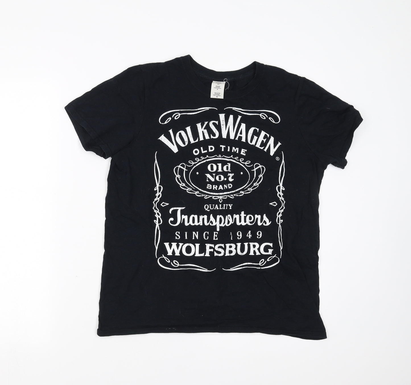 Preworn Mens Black    T-Shirt Size S  - Volkswagen