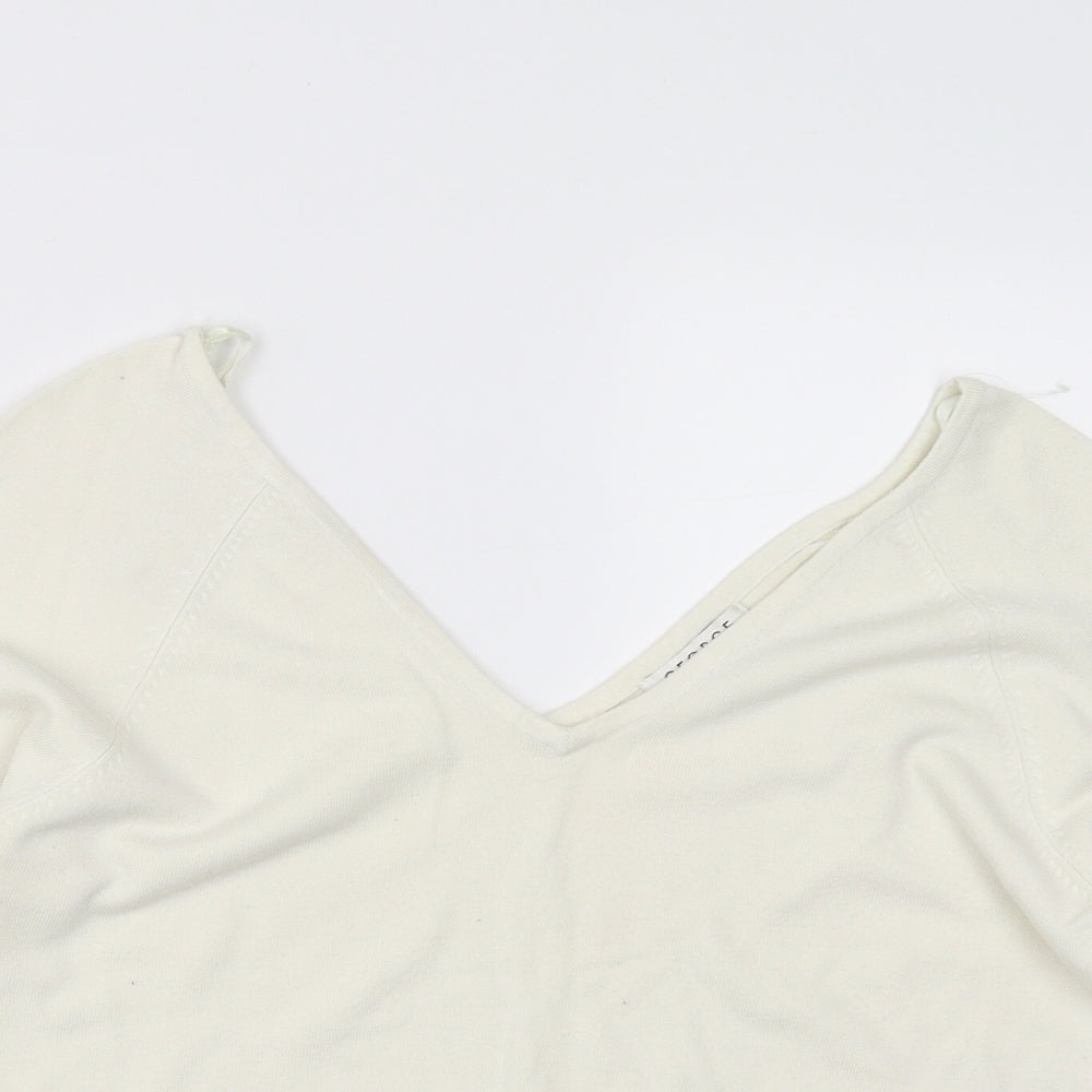 George Womens Ivory   Pullover Jumper Size 14