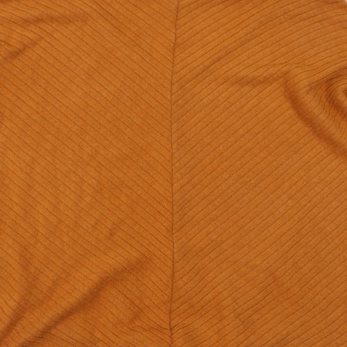 PEP&CO Womens Brown Striped  Pullover Jumper Size 16