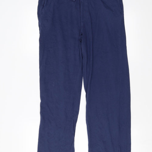 Matalan Mens Blue Solid   Pyjama Pants Size M