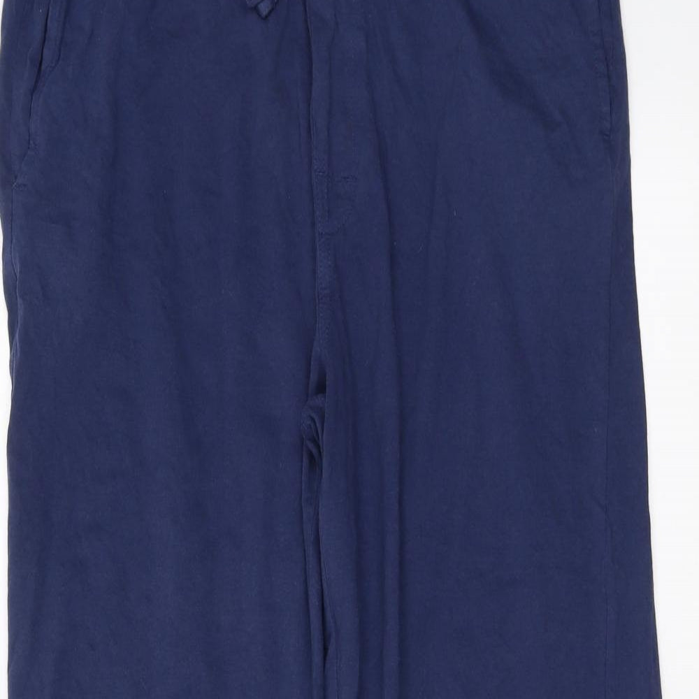 Matalan Mens Blue Solid   Pyjama Pants Size M