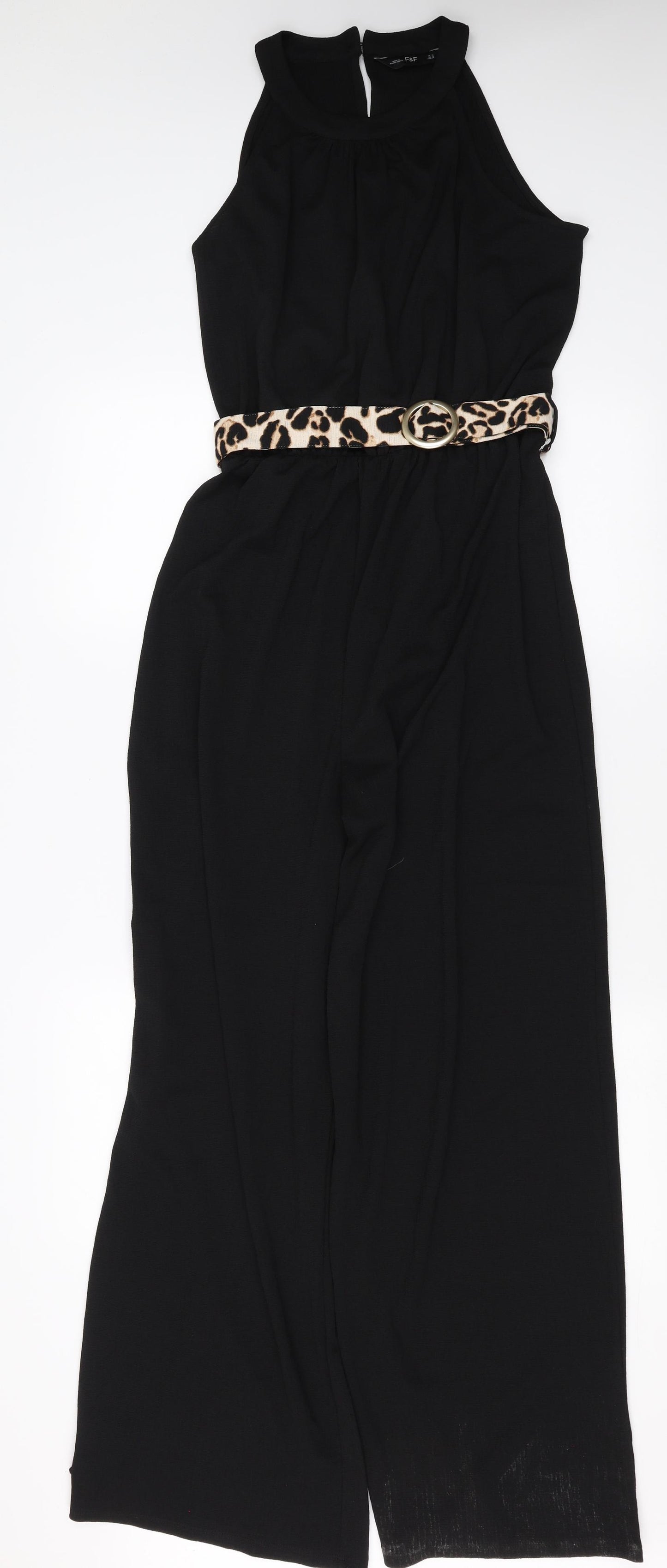 F&F Womens Black   Jumpsuit One-Piece Size 16 L30 in