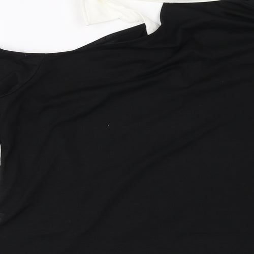 SheIn Womens Black   Pullover Sweatshirt Size XL  - one open shoulder