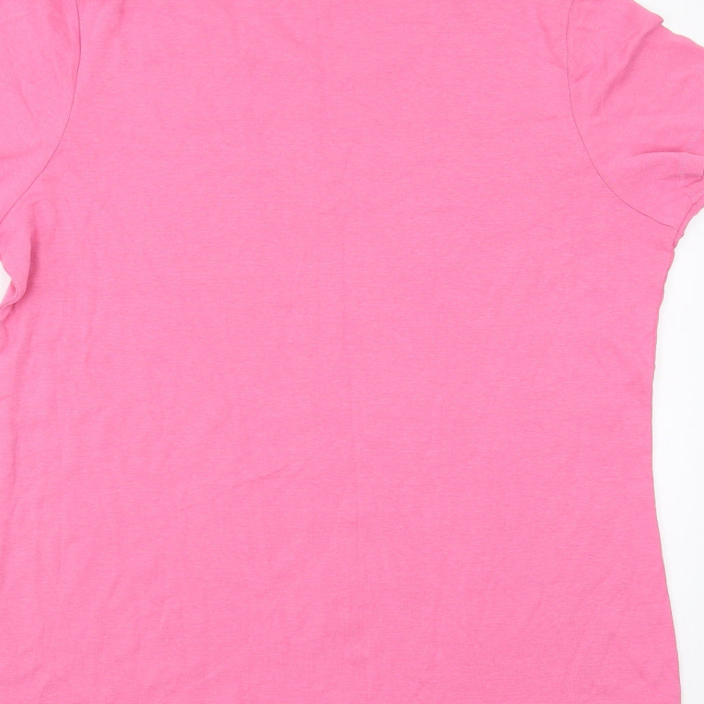 Sainsburys Womens Pink   Basic T-Shirt Size 20