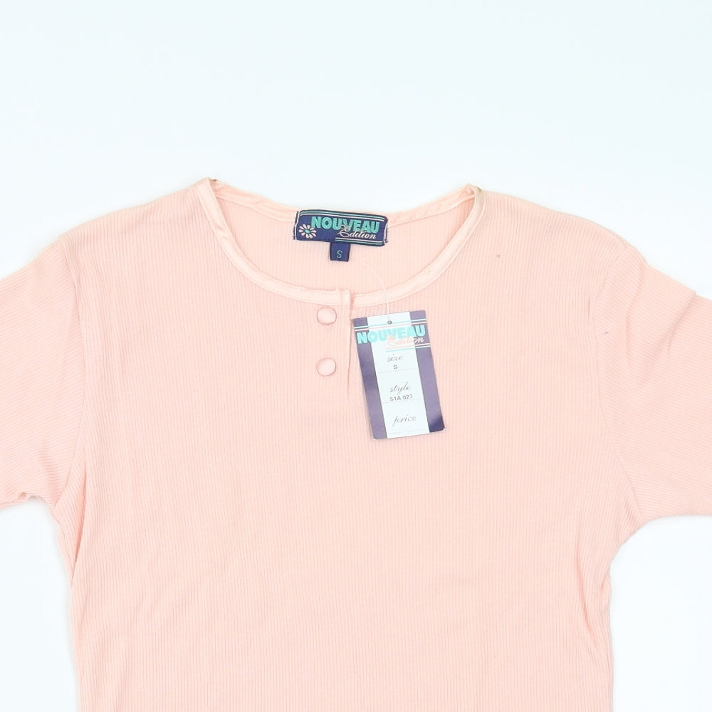 Nouveau Womens Pink   Basic T-Shirt Size S
