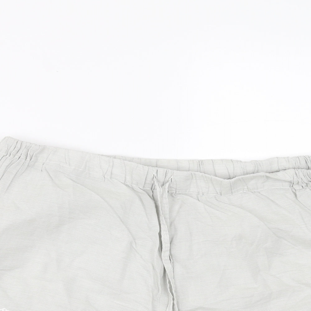 Sainsburys Womens Grey    Sleep Shorts Size 16  - crochet detail