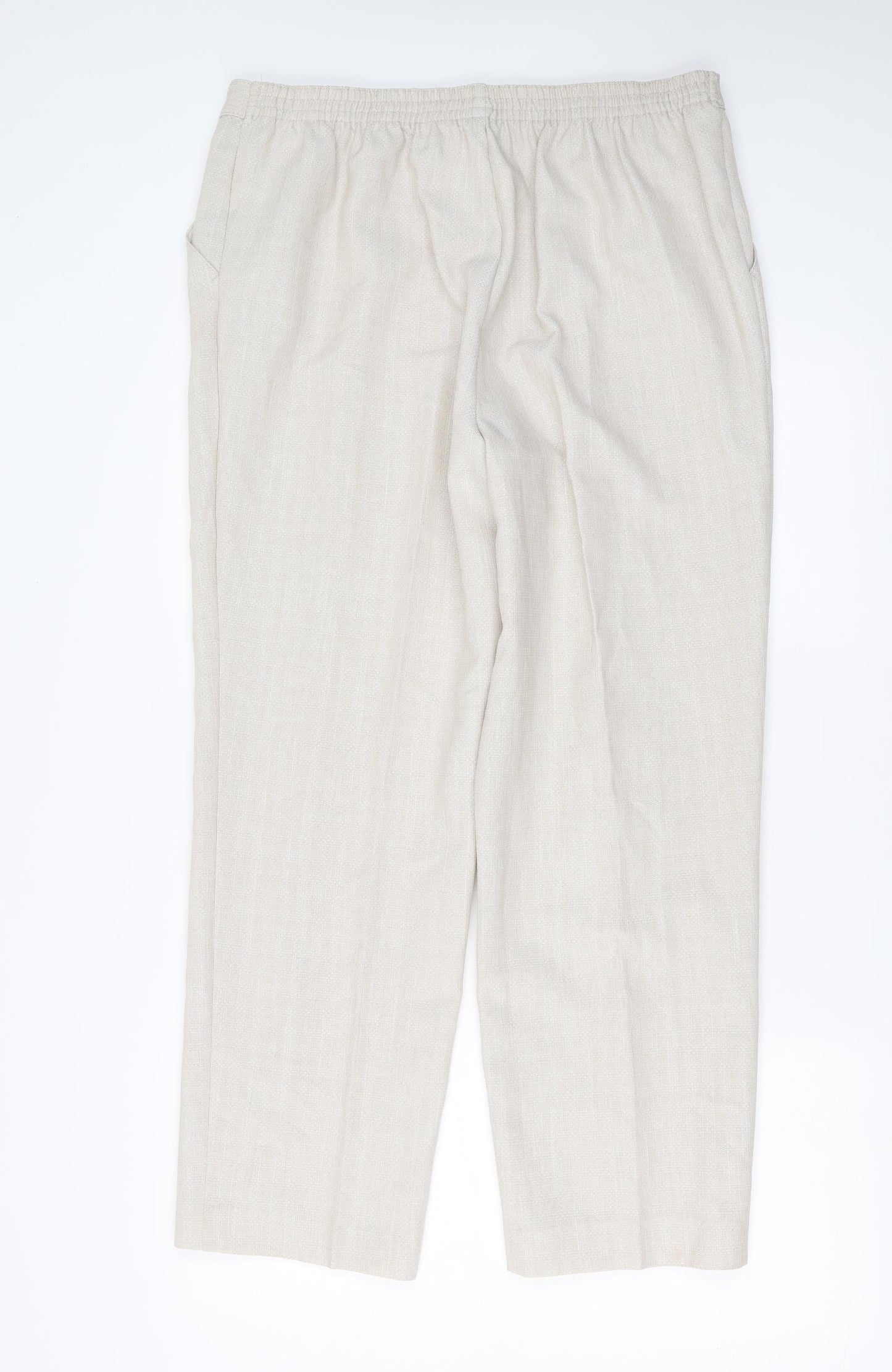 Marks and Spencer Womens Beige   Trousers  Size 16 L27 in