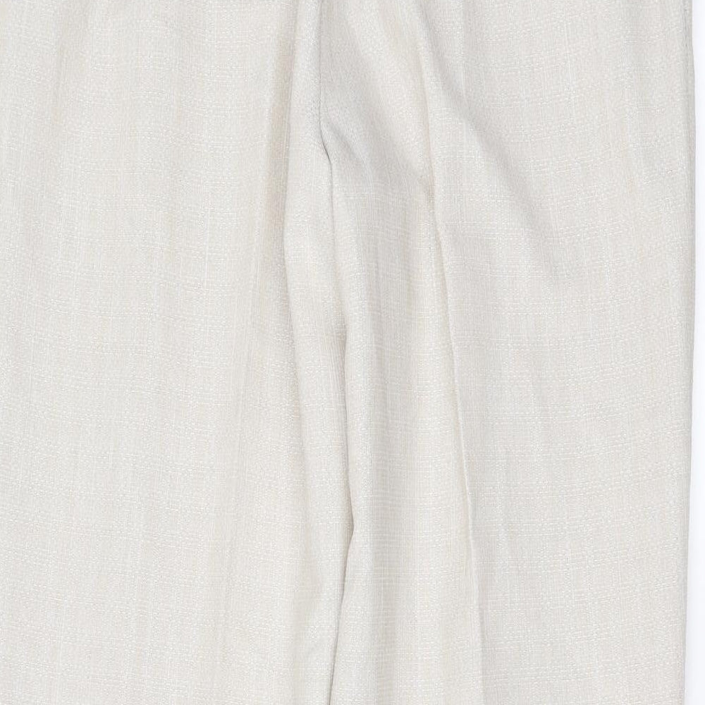 Marks and Spencer Womens Beige   Trousers  Size 16 L27 in