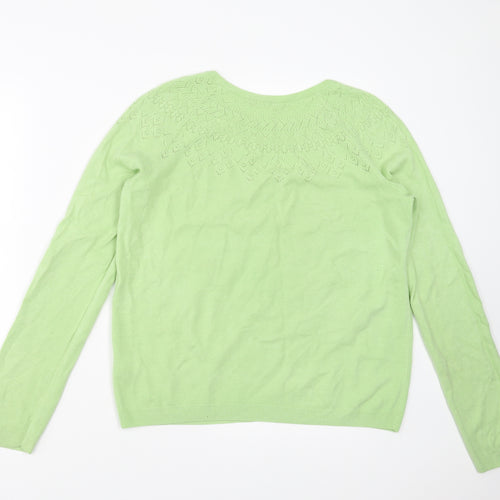 Sainsburys Womens Green   Pullover Jumper Size 12