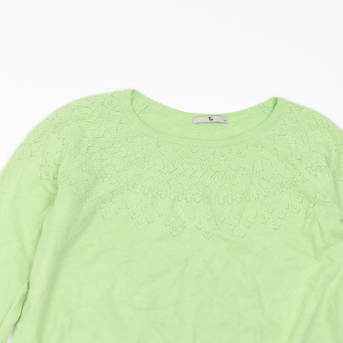 Sainsburys Womens Green   Pullover Jumper Size 12