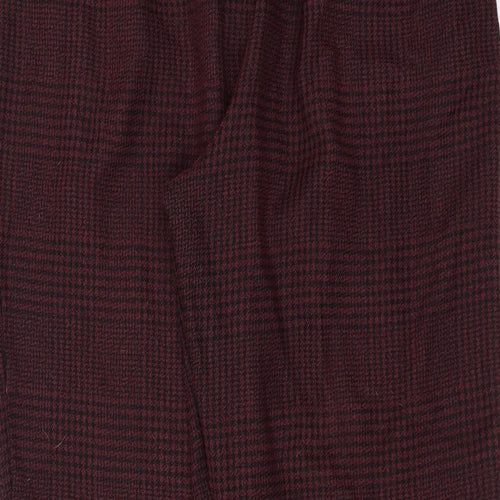 New Look Womens Purple Houndstooth  Trousers  Size 16 L28 in