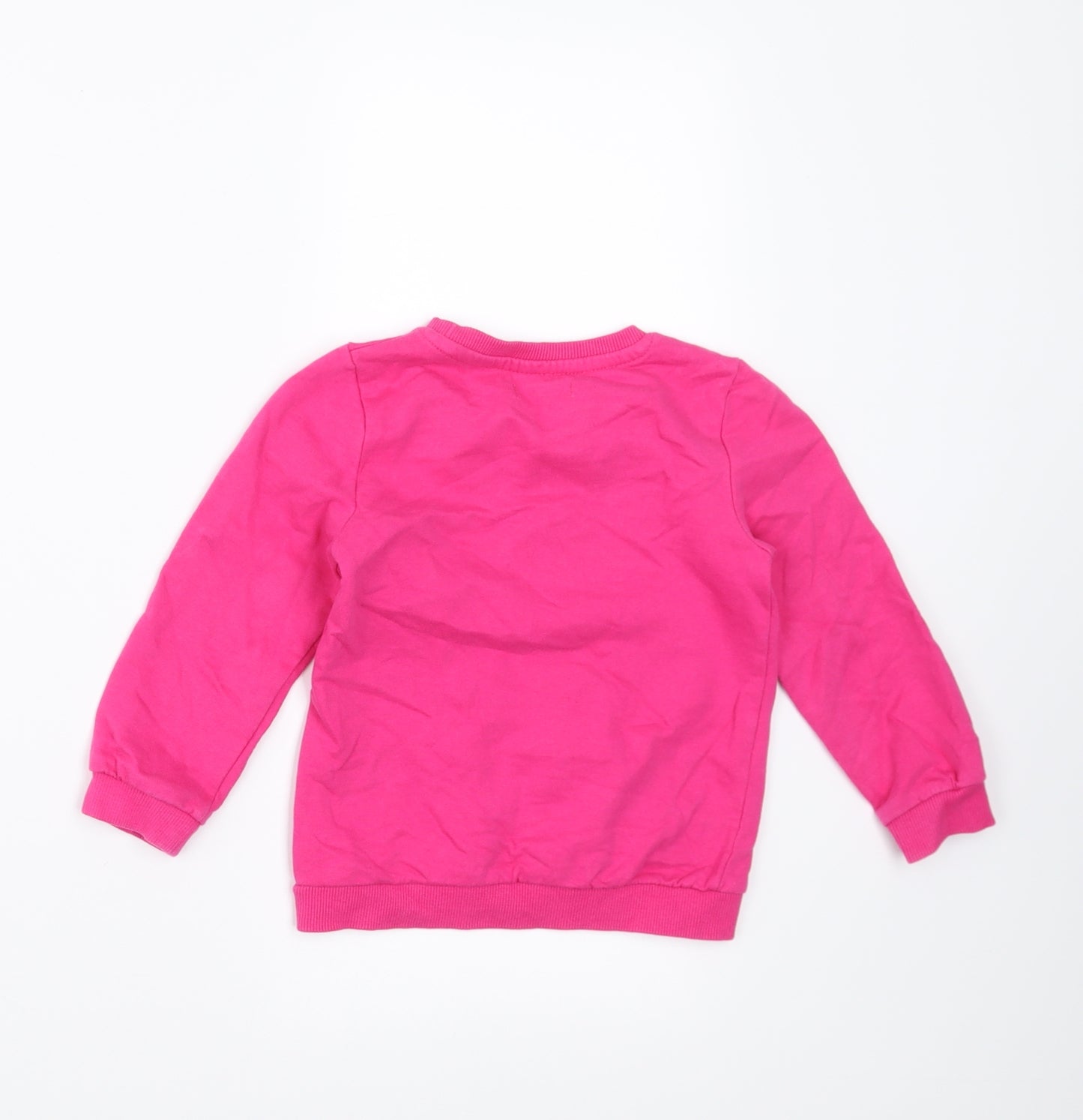 PEP&CO Girls Pink   Pullover Jumper Size 18-24 Months  - Carousel Horses