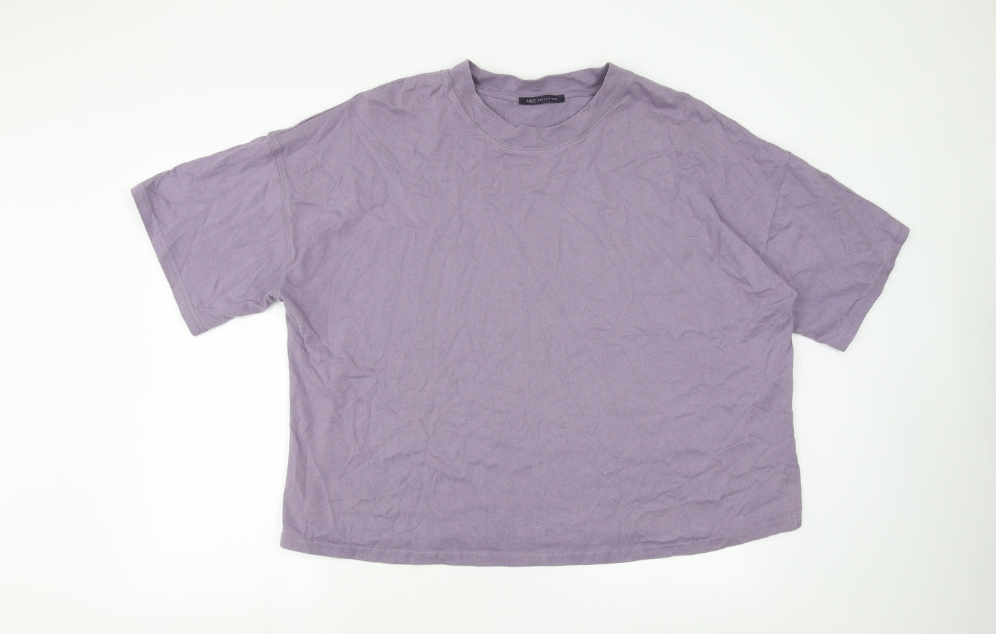 Marks and Spencer Womens Purple   Basic T-Shirt Size 20