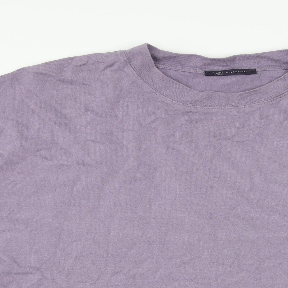 Marks and Spencer Womens Purple   Basic T-Shirt Size 20