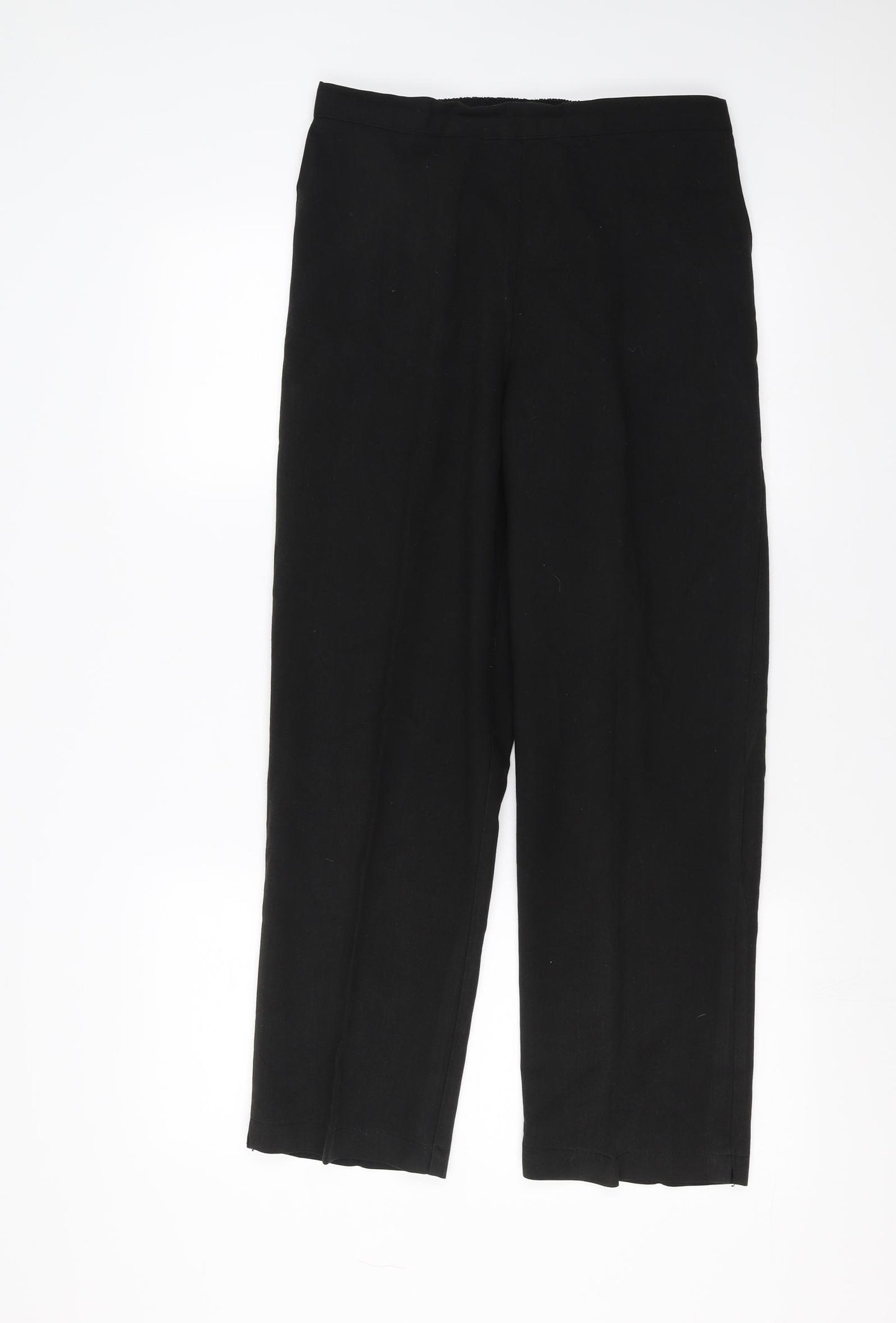 Preworn Womens Black   Trousers  Size 14 L27 in