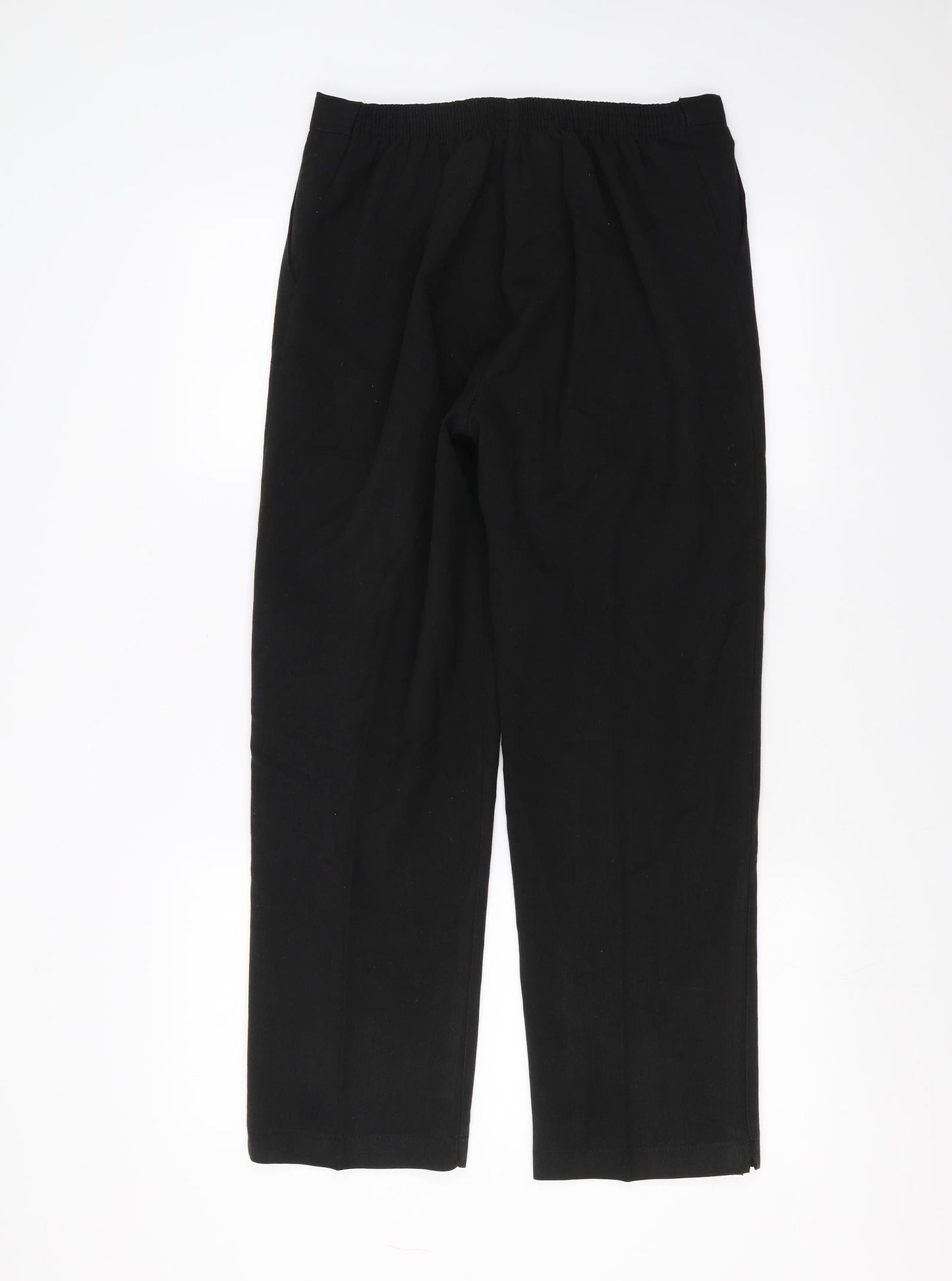 Preworn Womens Black   Trousers  Size 14 L27 in