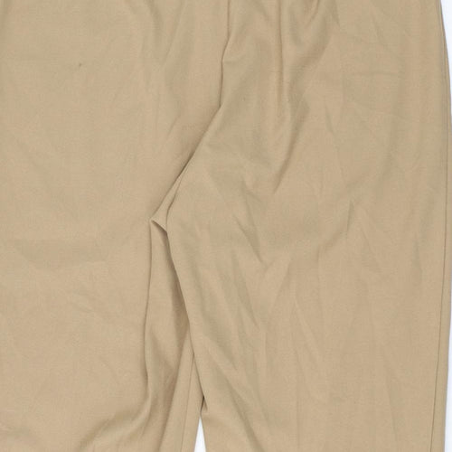 Agenda Womens Beige   Cropped Trousers Size 20 L23 in