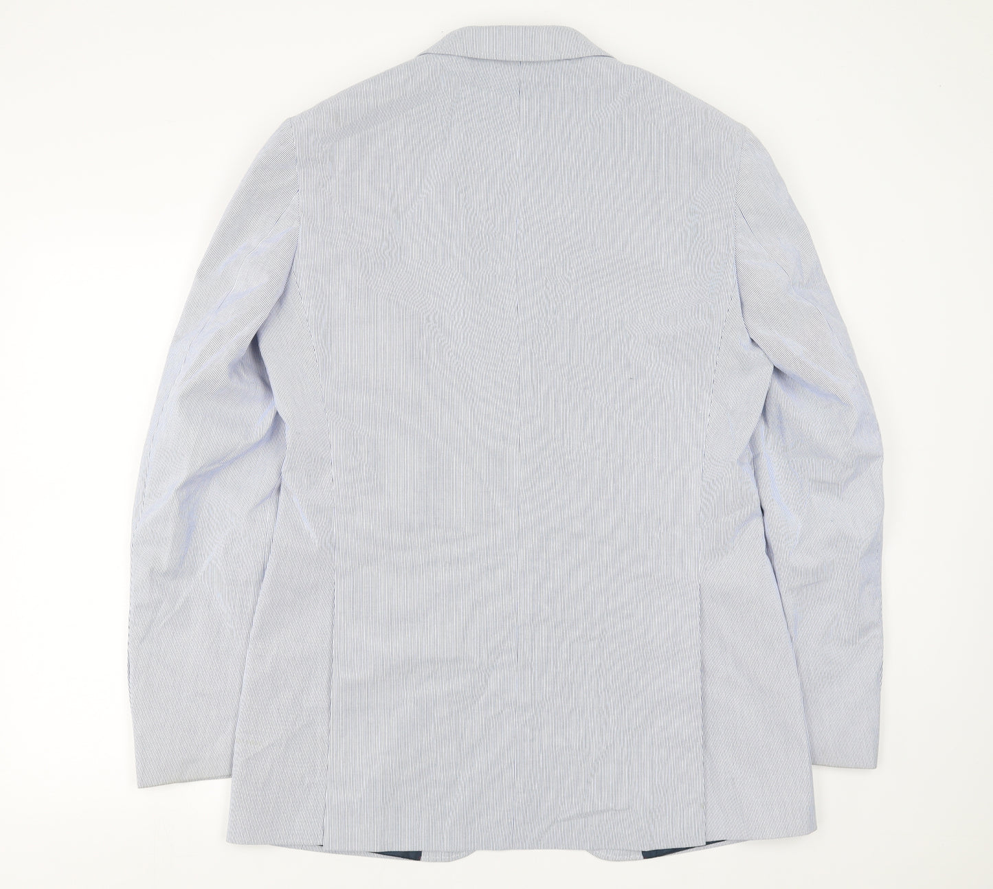 Marks and Spencer Mens Blue Striped  Jacket Suit Jacket Size 40