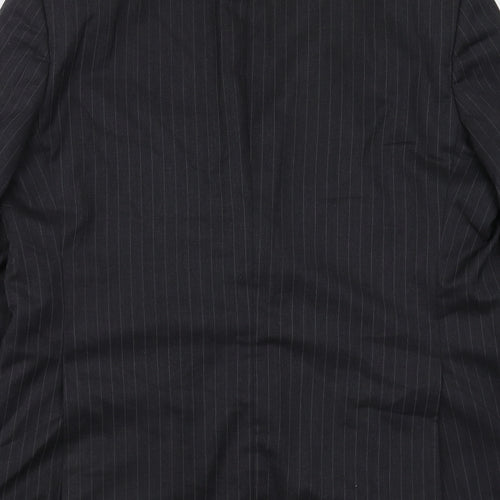 Greenwoods Mens Grey Striped  Jacket Suit Jacket Size 42