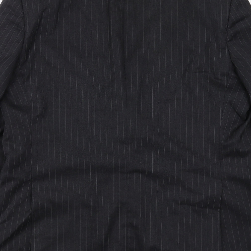 Greenwoods Mens Grey Striped  Jacket Suit Jacket Size 42