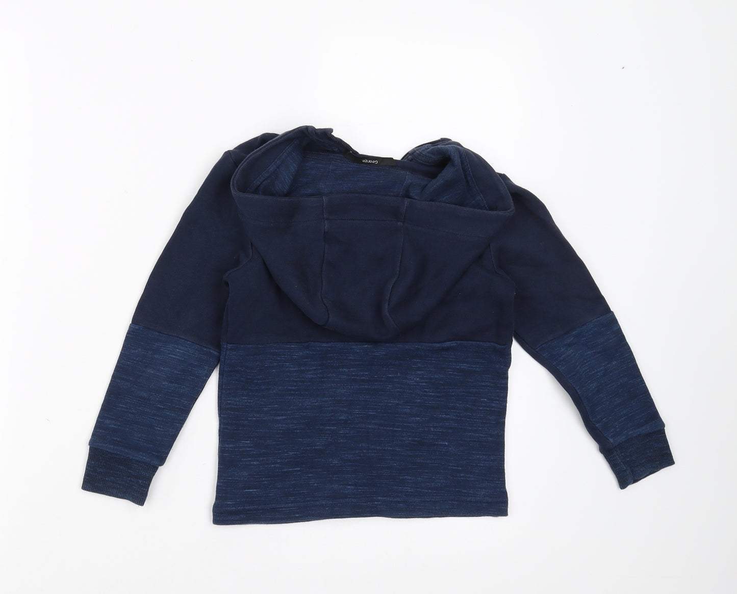 George Boys Blue   Full Zip Hoodie Size 5-6 Years