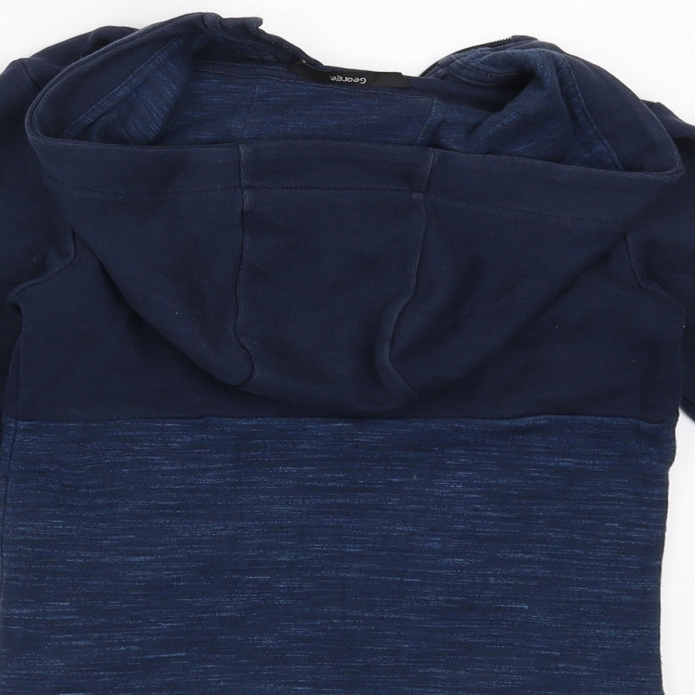 George Boys Blue   Full Zip Hoodie Size 5-6 Years
