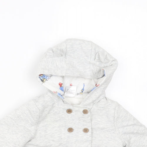 Sainsburys Baby Grey   Cardigan Jumper Size 3-6 Months  - Paddington bear