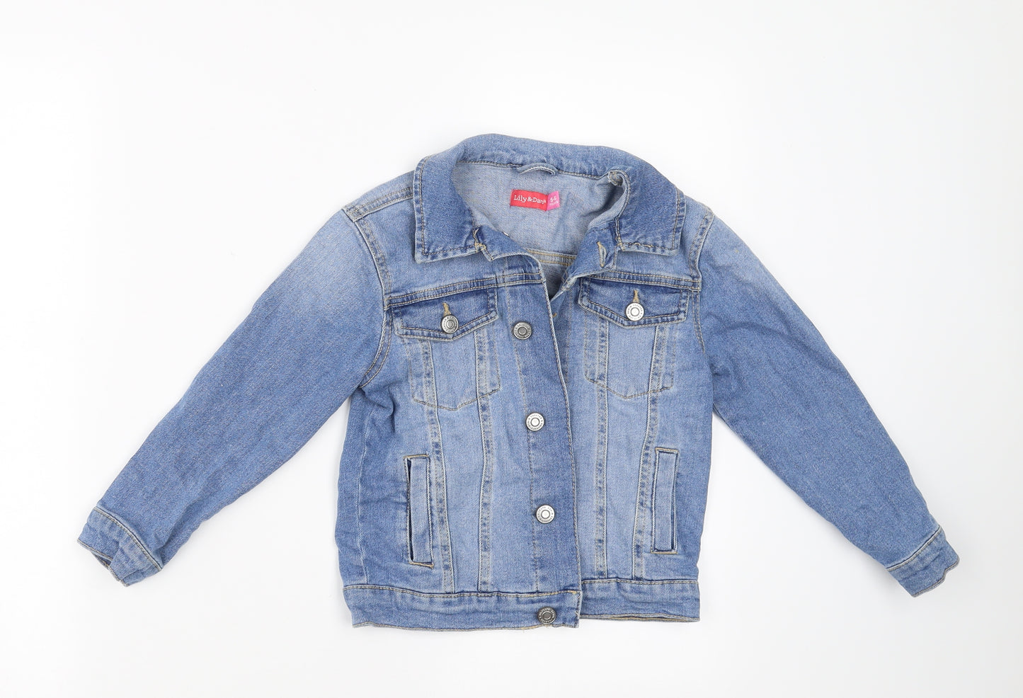 Lily&Dan Girls Blue  Denim Jacket  Size 5-6 Years