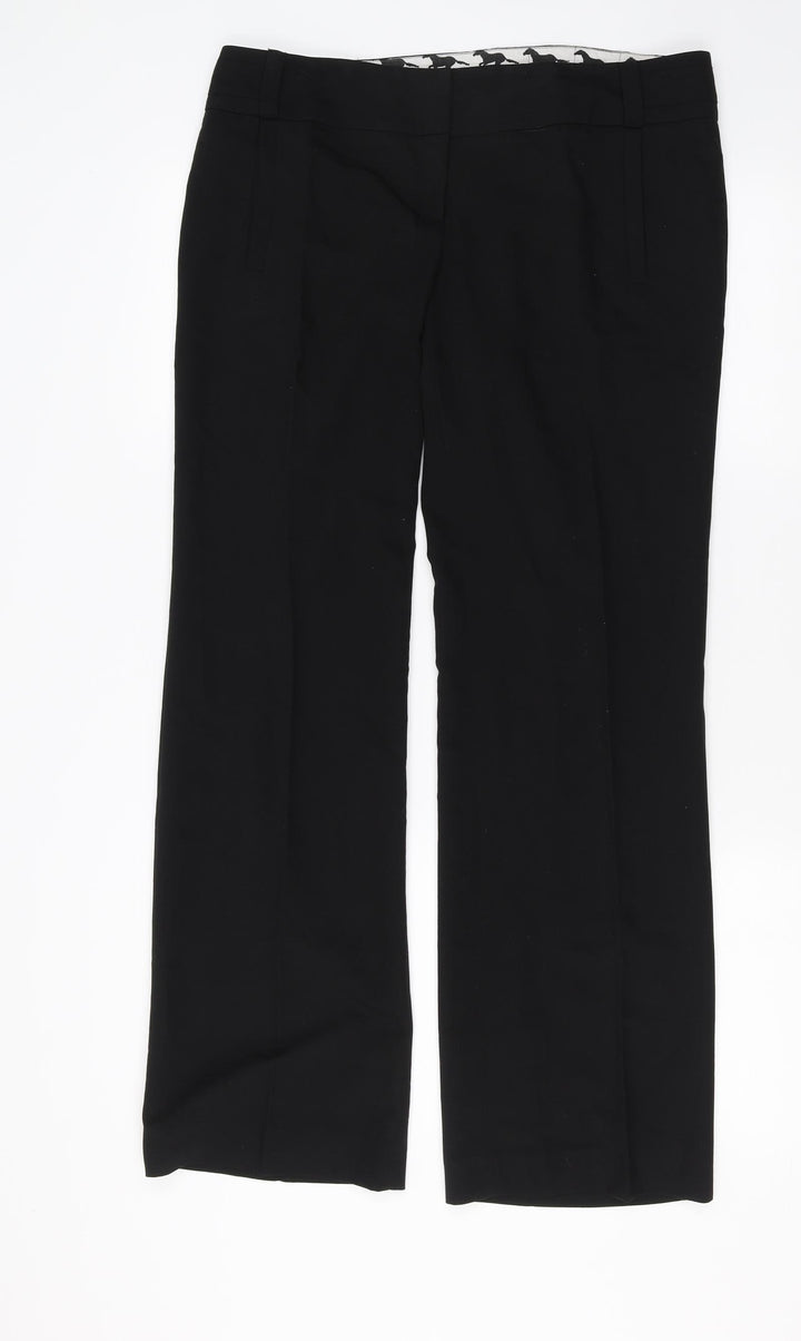 River Island Womens Black Trousers Size 12 L31 in