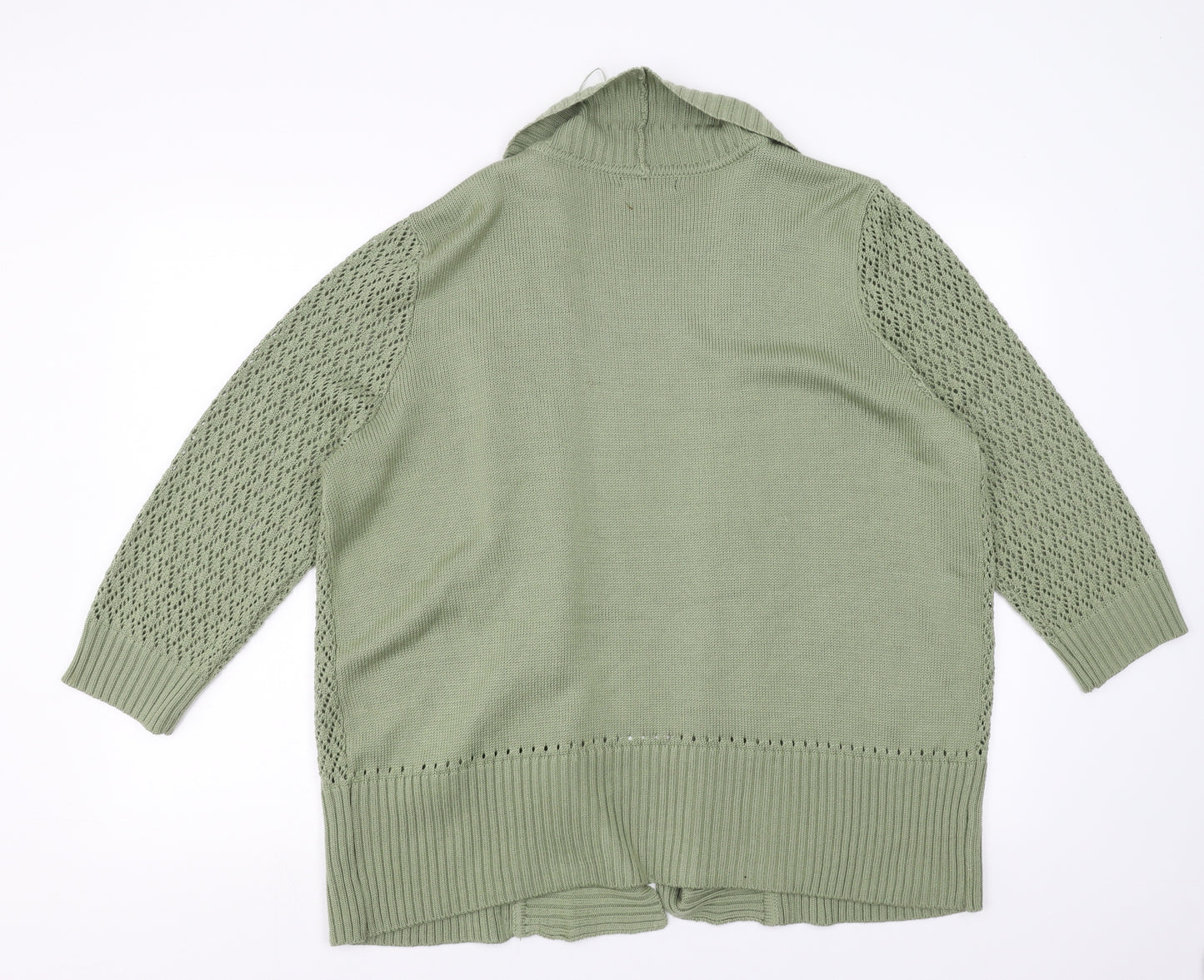 BM collection Womens Green   Cardigan Jumper Size XL