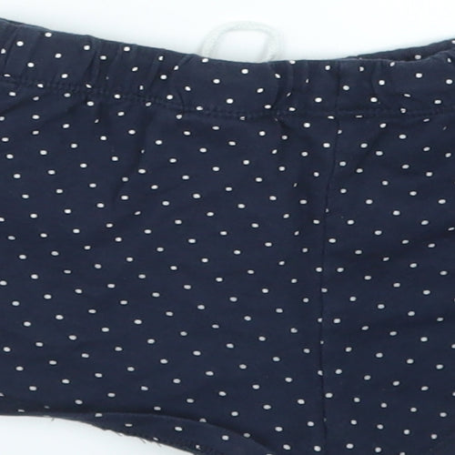 H&M Girls Blue Polka Dot  Boyfriend Shorts Size 6 Years
