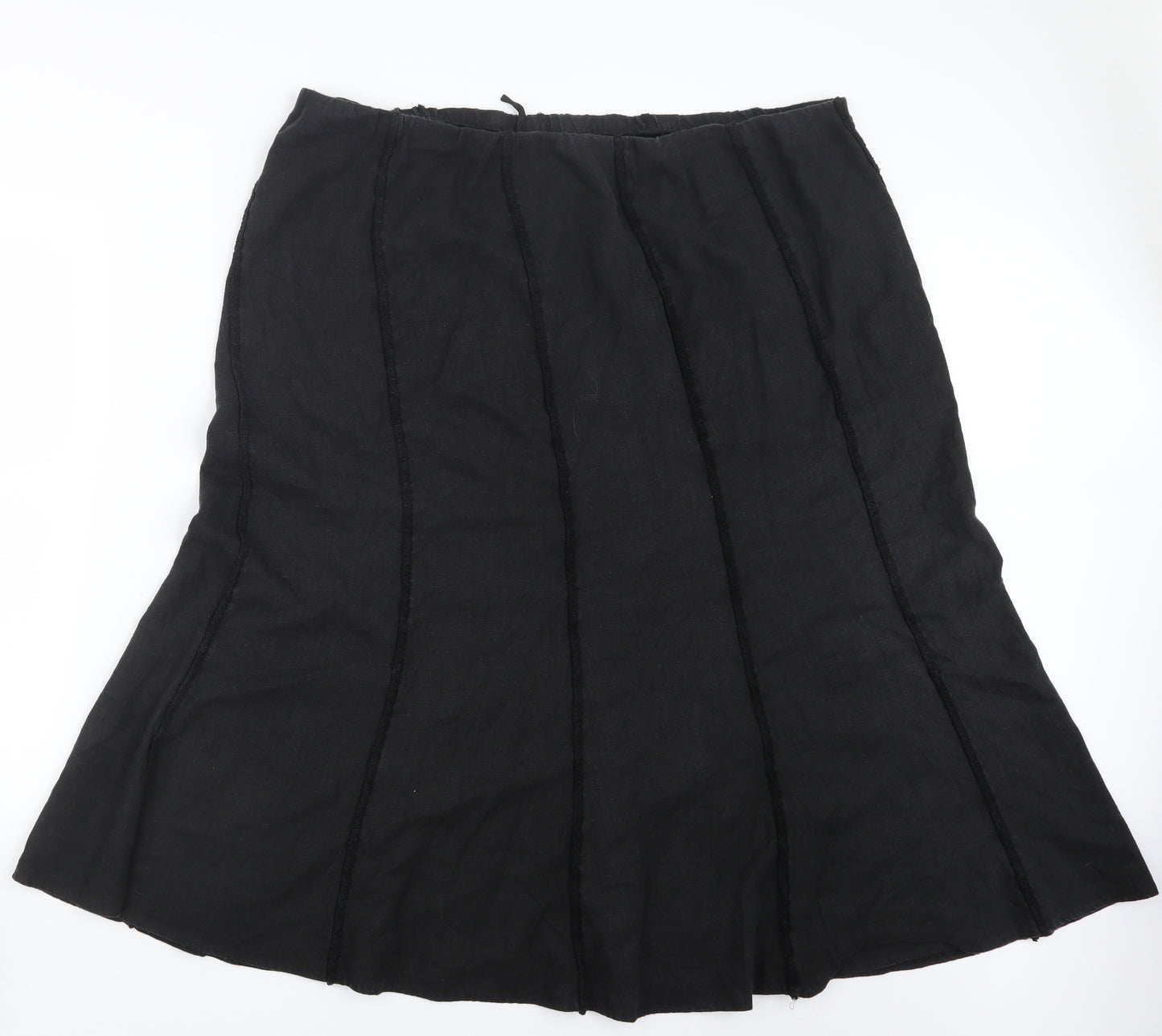 Marks and Spencer Womens Black   A-Line Skirt Size 24