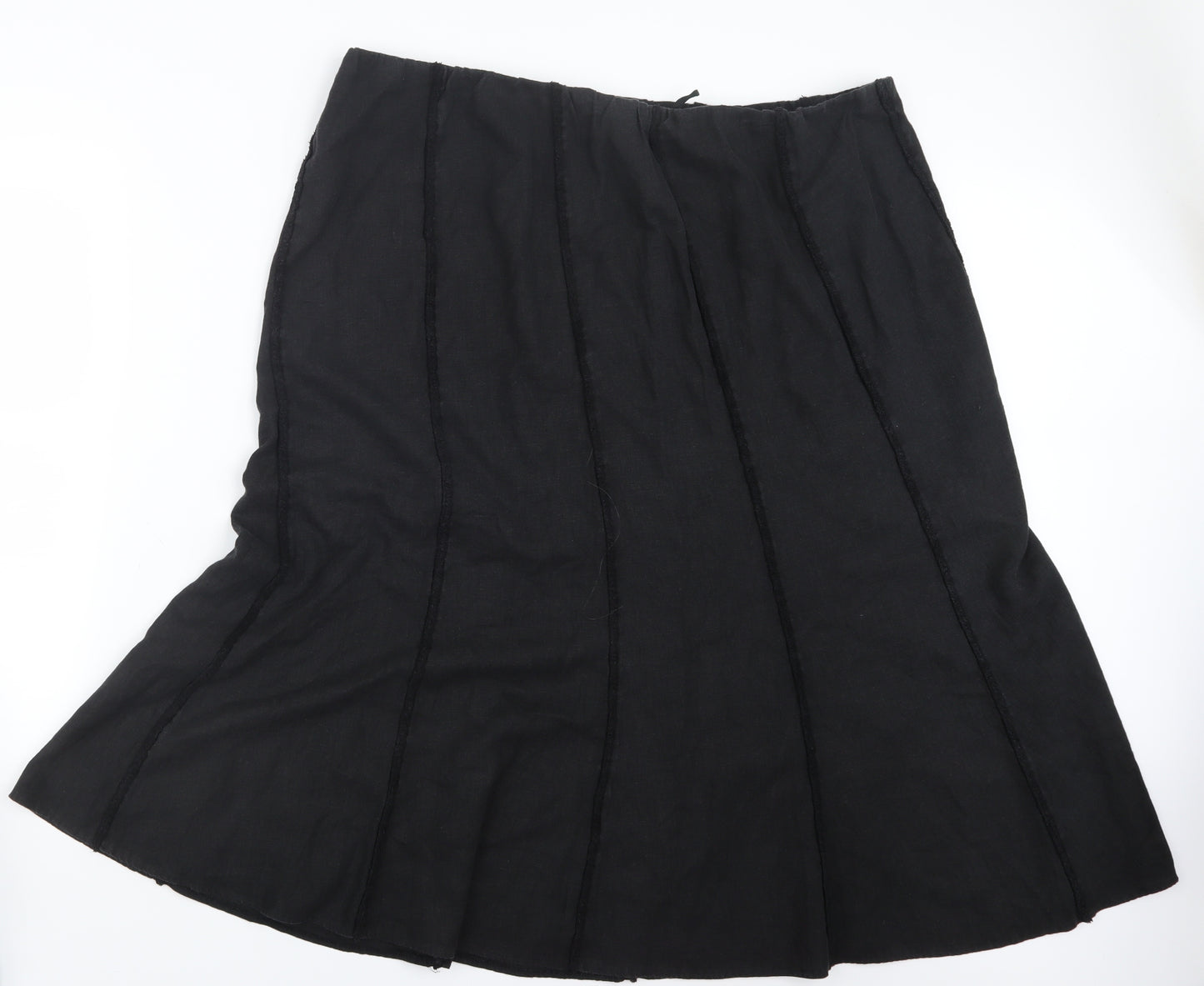 Marks and Spencer Womens Black   A-Line Skirt Size 24