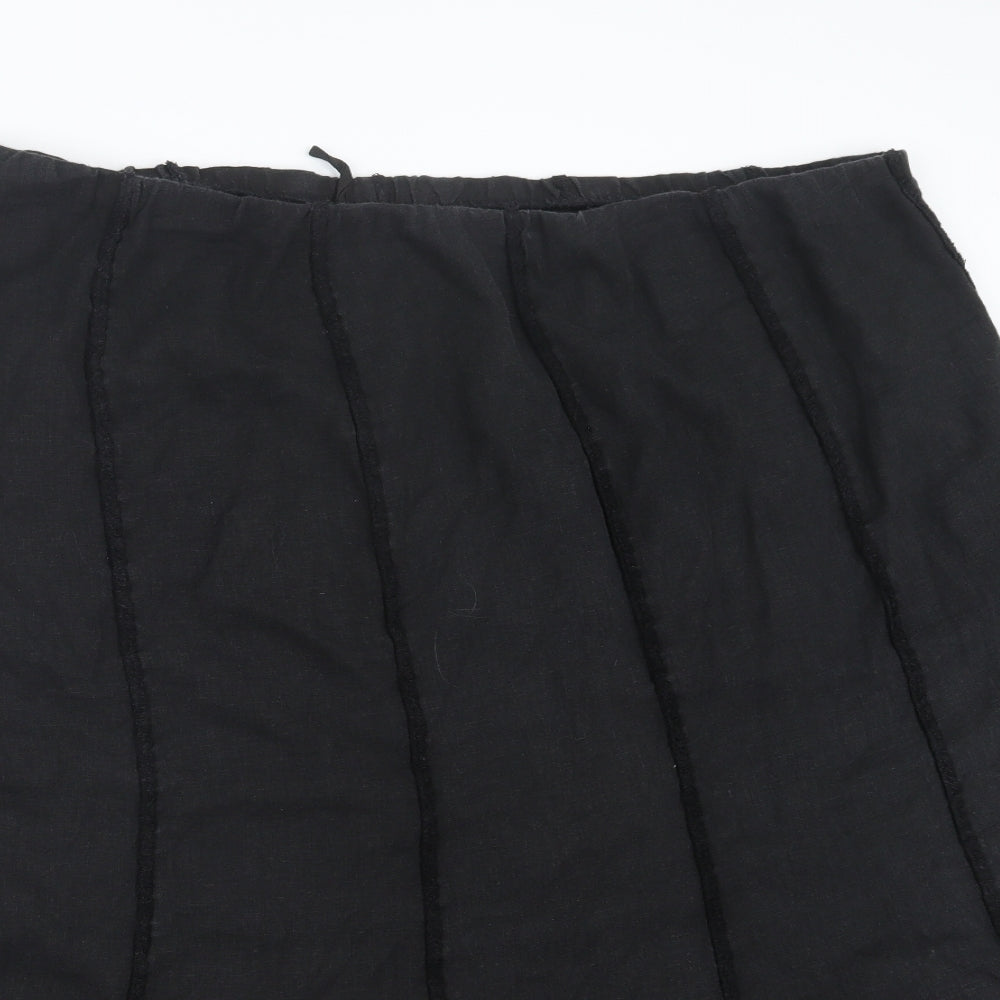 Marks and Spencer Womens Black   A-Line Skirt Size 24