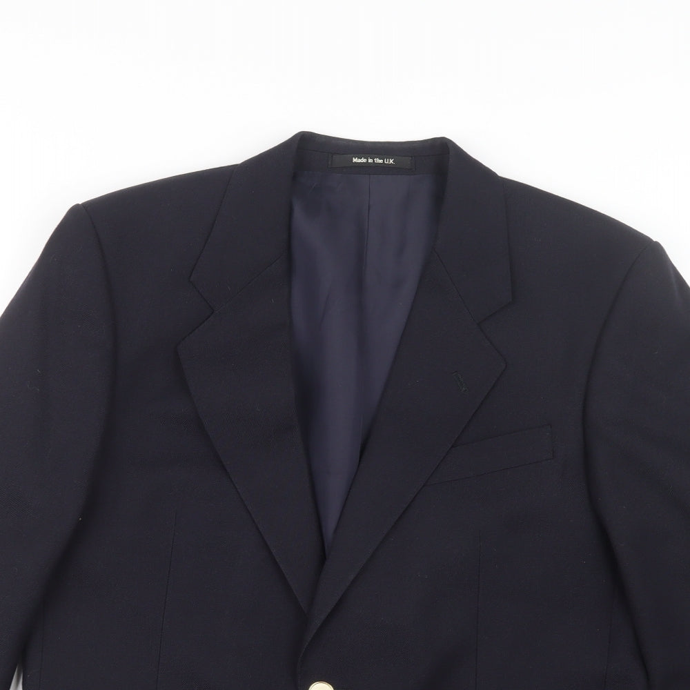 St Michael Mens Blue    Suit Jacket Size 36