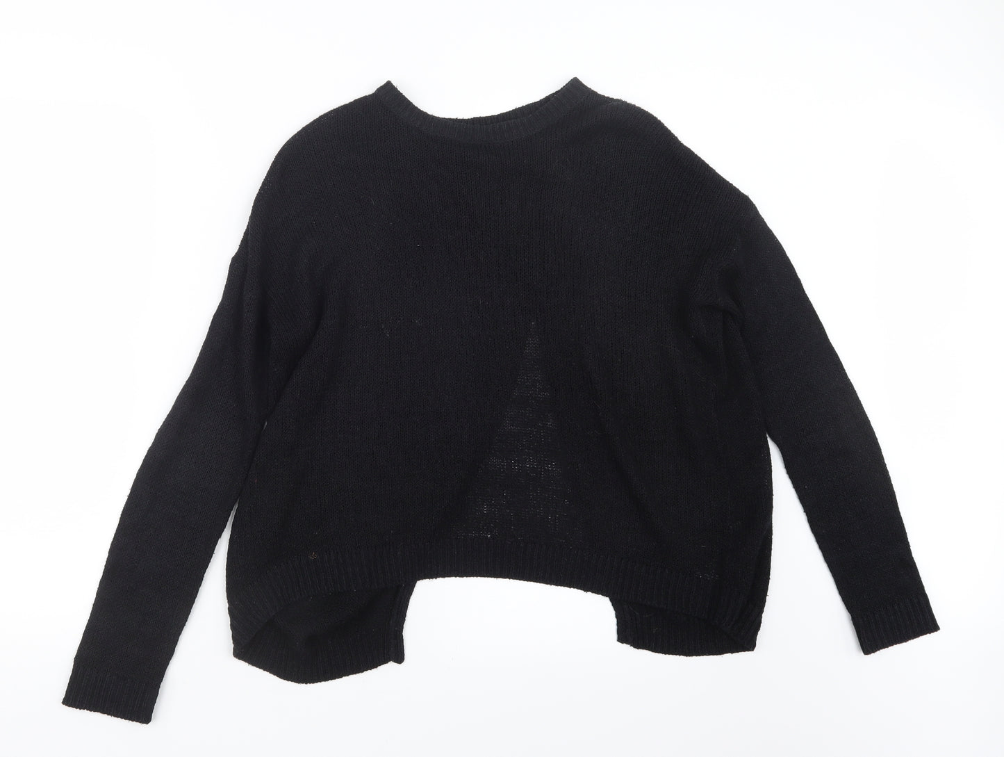 New Look Womens Black  Knit Pullover Jumper Size S