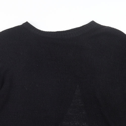 New Look Womens Black  Knit Pullover Jumper Size S
