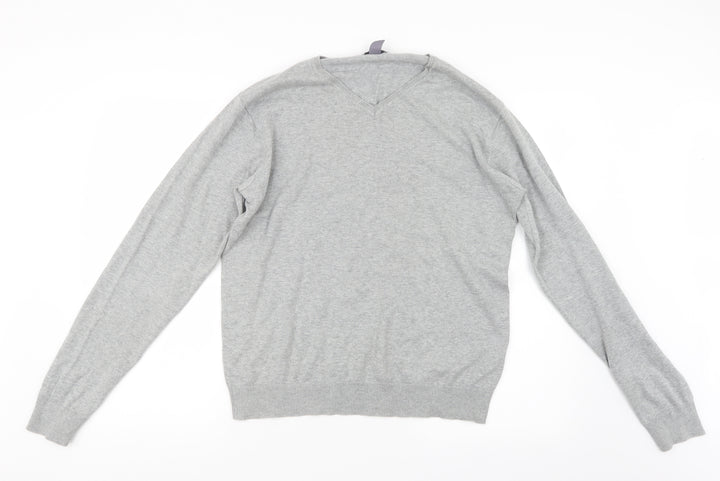 H&M Womens Grey  Knit Pullover Jumper Size M
