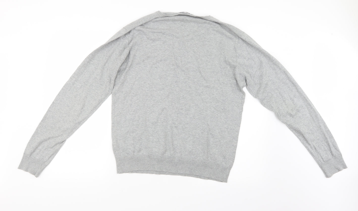 H&M Womens Grey  Knit Pullover Jumper Size M