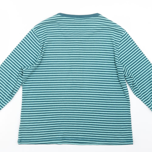 Fabrizio Womens Green Striped  Pullover Jumper Size XL