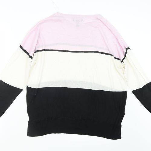 New Look Womens Black  Knit Pullover Jumper Size M