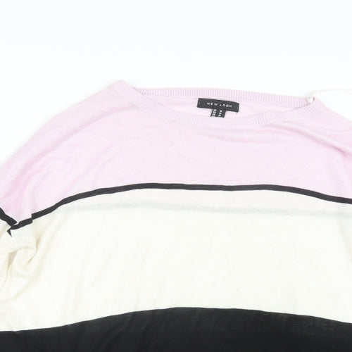 New Look Womens Black  Knit Pullover Jumper Size M