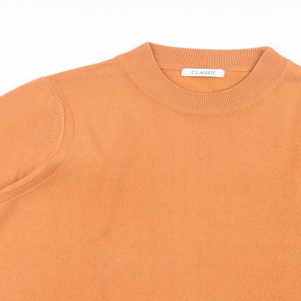 Marks and Spencer Womens Orange  Knit Pullover Jumper Size 18