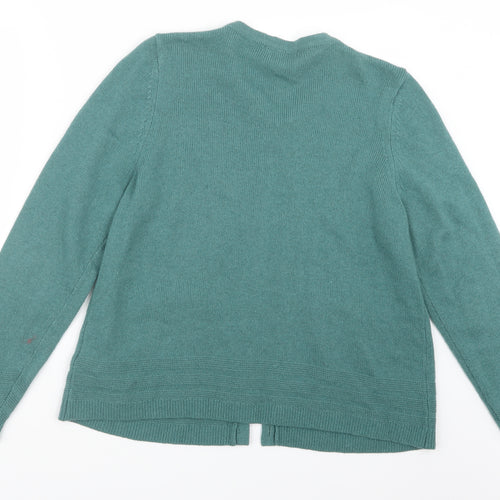 Marks and Spencer Womens Green  Knit Cardigan Jumper Size 16