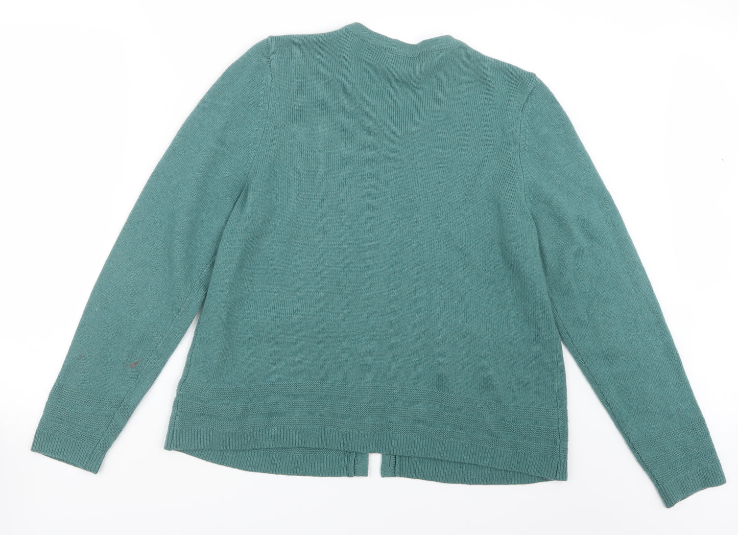 Marks and Spencer Womens Green  Knit Cardigan Jumper Size 16
