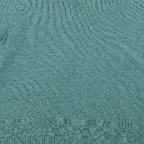 Marks and Spencer Womens Green  Knit Cardigan Jumper Size 16